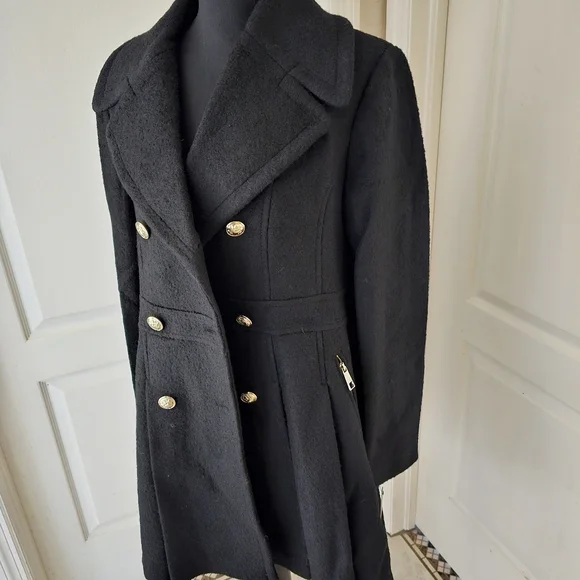 Double Breasted Skirted Peacoat Jacket/Coat - Picture 6 of 16